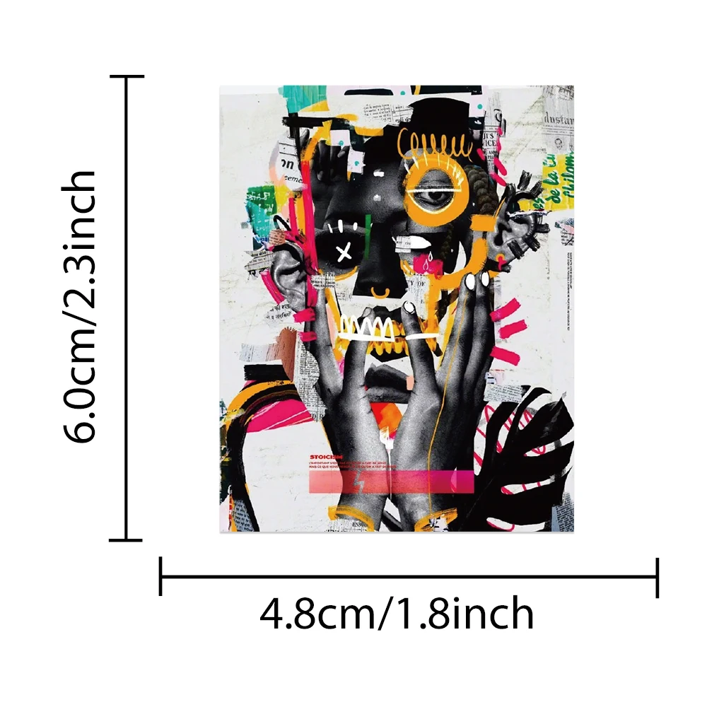 50Pcs/pack Modern Art Aesthetic Stickers Laptop Fridge Guitar Luggage Phone Case Skateboard Scrapbook Car Sticker Kid Toy Gift