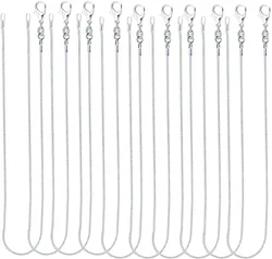 30PCS/lot 925 Sterling Silver fine 1MM Snake chains necklaces for women men Fashion party wedding accessories jewelry set gifts