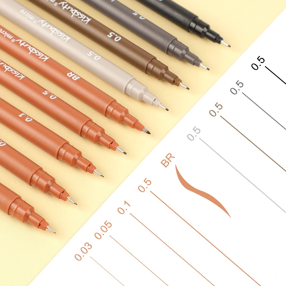 5Pcs Color Micro-Pen Fineliner Pens,High Quality Pigment Liner Multiliner Archival Ink Micro Fine Pen,for Sketching, Drawing