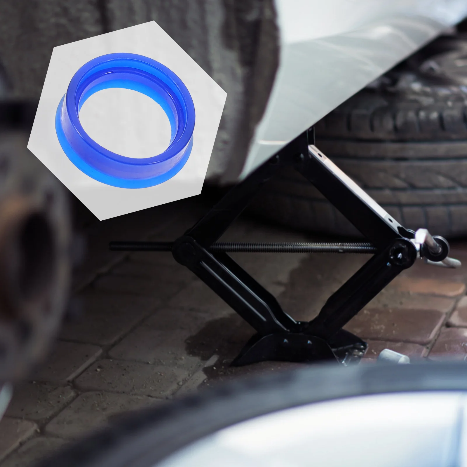 

Horizontal Hydraulic Jack Oil Seal Set Durable Plastic Floor Jack Repair Seal Kit Replacement Parts for Vehicle Maintenance