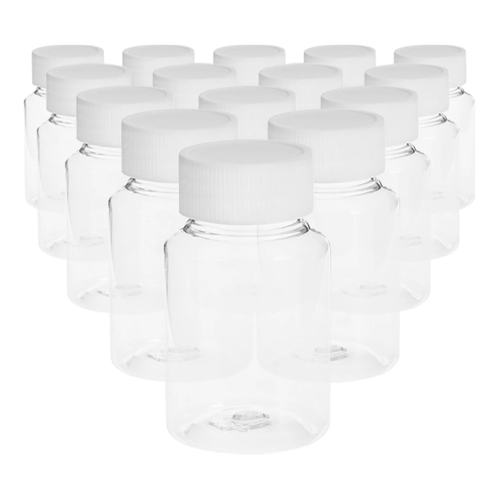 

22 Pcs Dispenser Bottles 80ml Clear Plastic Containers for Liquids Cosmetics Medicines Pill Storage Travel Vials