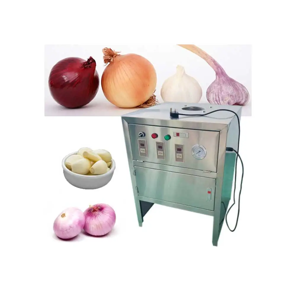 2024 new Stainless steel small garlic peeling machine, automatic onion peeling machine air compressed garlic peeling machine