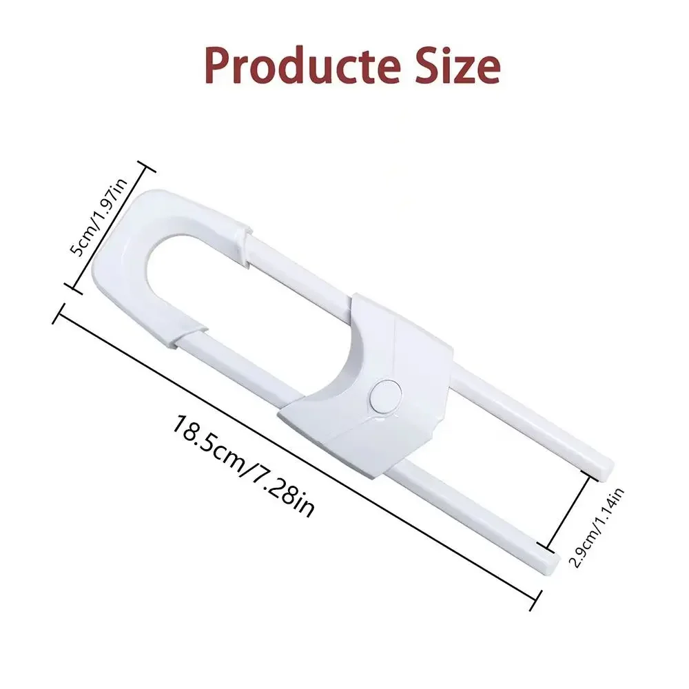 Crianças protetor de segurança do bebê porta dupla armário fechaduras equipamentos proteção slot plástico fechaduras cor sólida