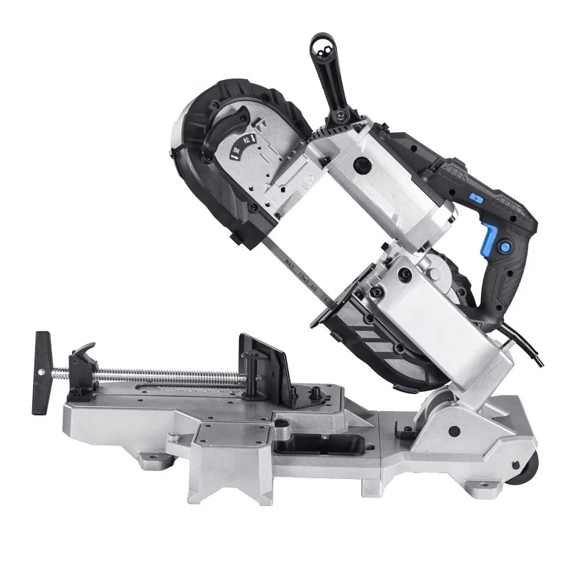 1100W Portable Metal Cutting Saw Spark Free Band Saw Variable Speed ​​Handheld Automatic Disc Cutter for Metal Wood