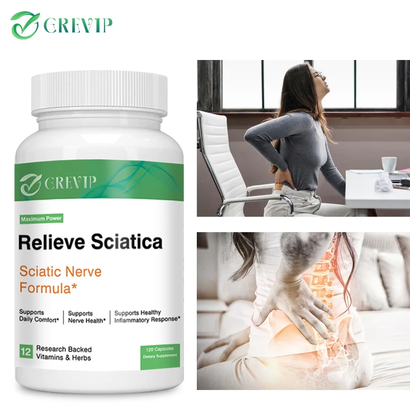 

Sciatic Nerve Health Support - with R-Alpha Lipoic Acid, Vitamin B Complex - Nervous System and Joint Support