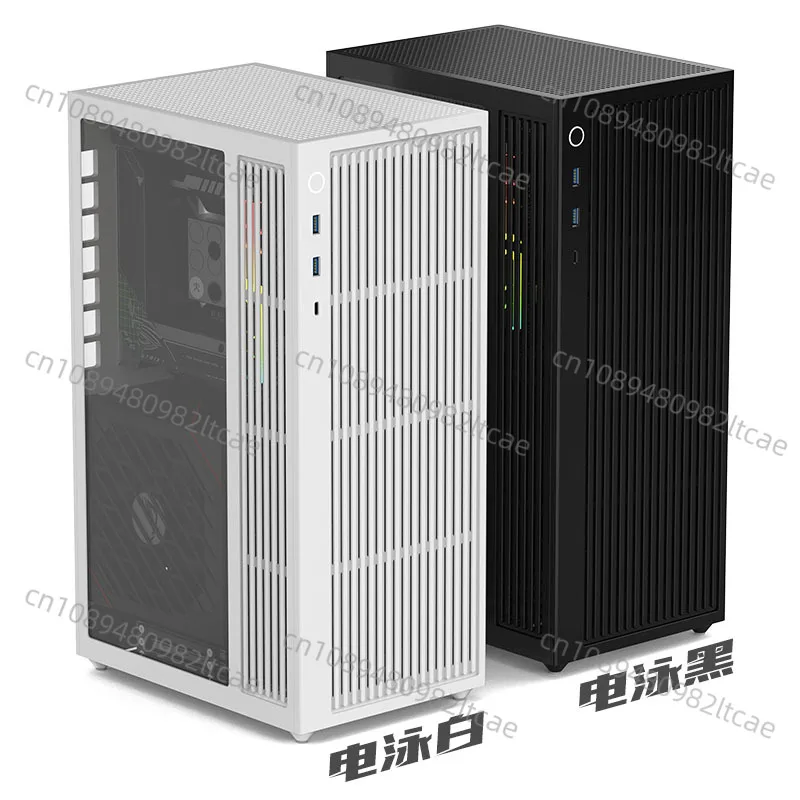 Spot LZmod LS-360 V2 Water-cooled Vertical ITX Chassis Unique Display Supports 40 Series Graphics Card ATX Power Supply