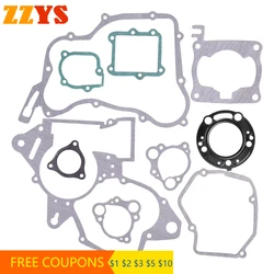 125cc Motorcycle Engine Complete Full Cylinder Head Overhaul Gasket Mat Pad Kit For Honda Bike CR125R 2003 CR125 CR 125 R Set