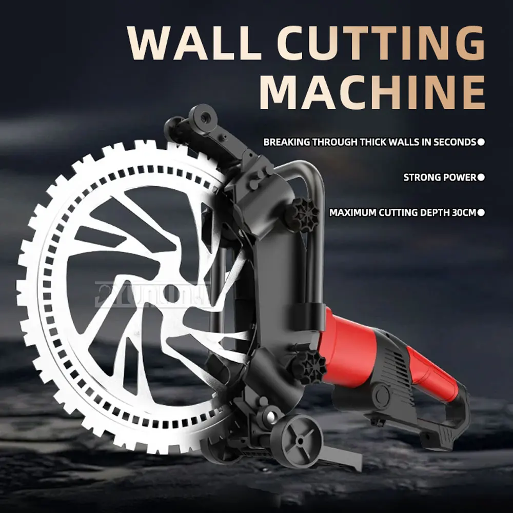 Brushless Handheld Ring Saw, No Adjustment Needed, Dust-Free Cutter for Brick, Concrete & Stone Wall Renovation