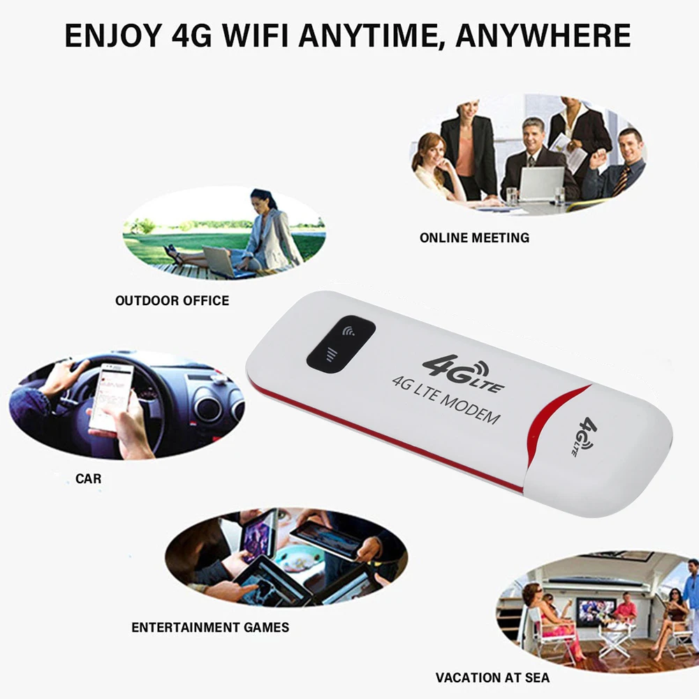 EATPOW 4G LTE 무선 라우터, USB 동글, 150Mbps 모뎀, 모바일 광대역 Sim 카드, 무선 와이파이 어댑터, 홈 오피스