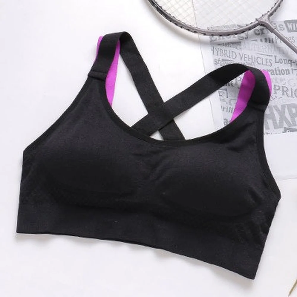 2023 Hot Sale Women Yoga Bra Push Up Sports Bra Adjustable Spaghetti Straps Gym Running Padded Athletic Vest Sport Bra for Girls