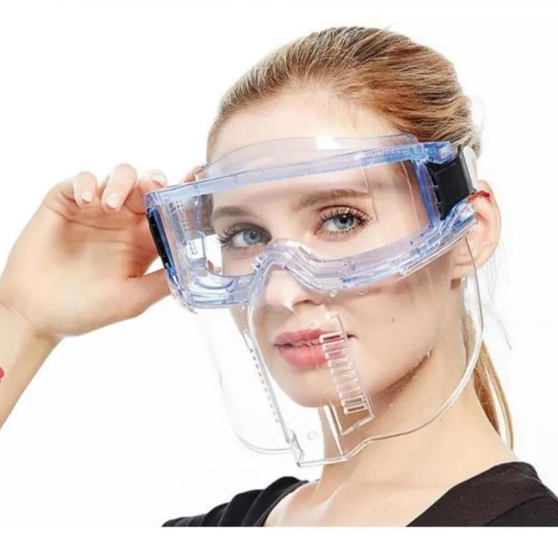 

2 closed 1 protective gear windproof sand labor protection grinding dust proof lampblack laboratory prevent liquid splashing eye