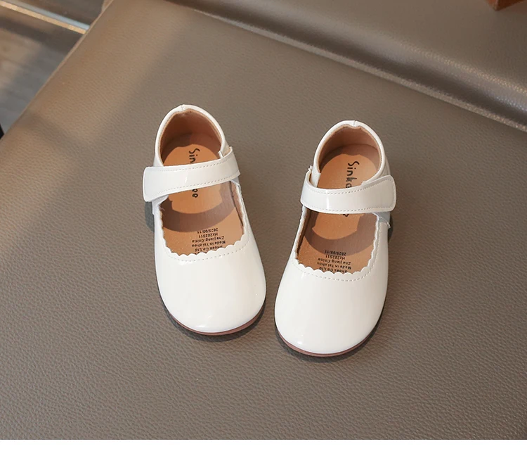 Girls Soft Bottom Multi-color Leather Spring Autumn New Baby Girl Bright Color Leather England Style Breathable Princess Shoes