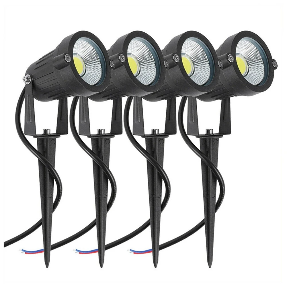 

4 Packs Garden Spot Lights Outdoor Landscape LED Lamp Pathway Yard Waterproof Retail