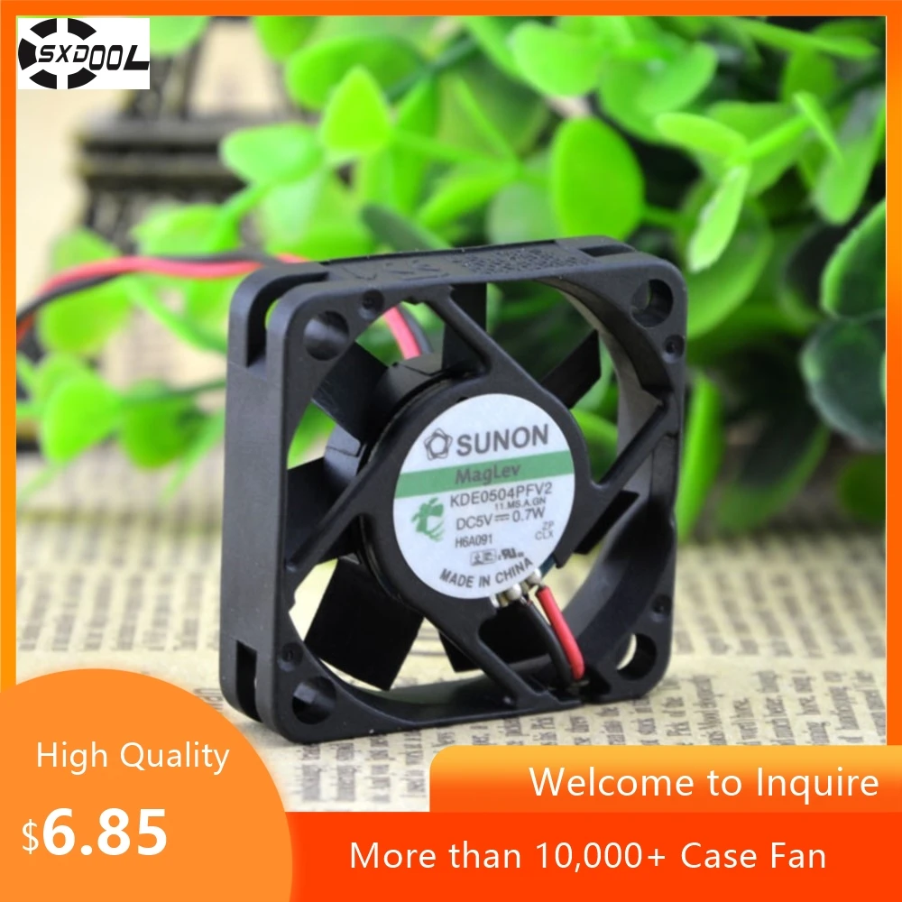 لـ Sunon 40mm 5V KDE0504PFV2 مروحة تبريد صامتة، 4 سم 4010، ضوضاء منخفضة، مروحة مدمجة