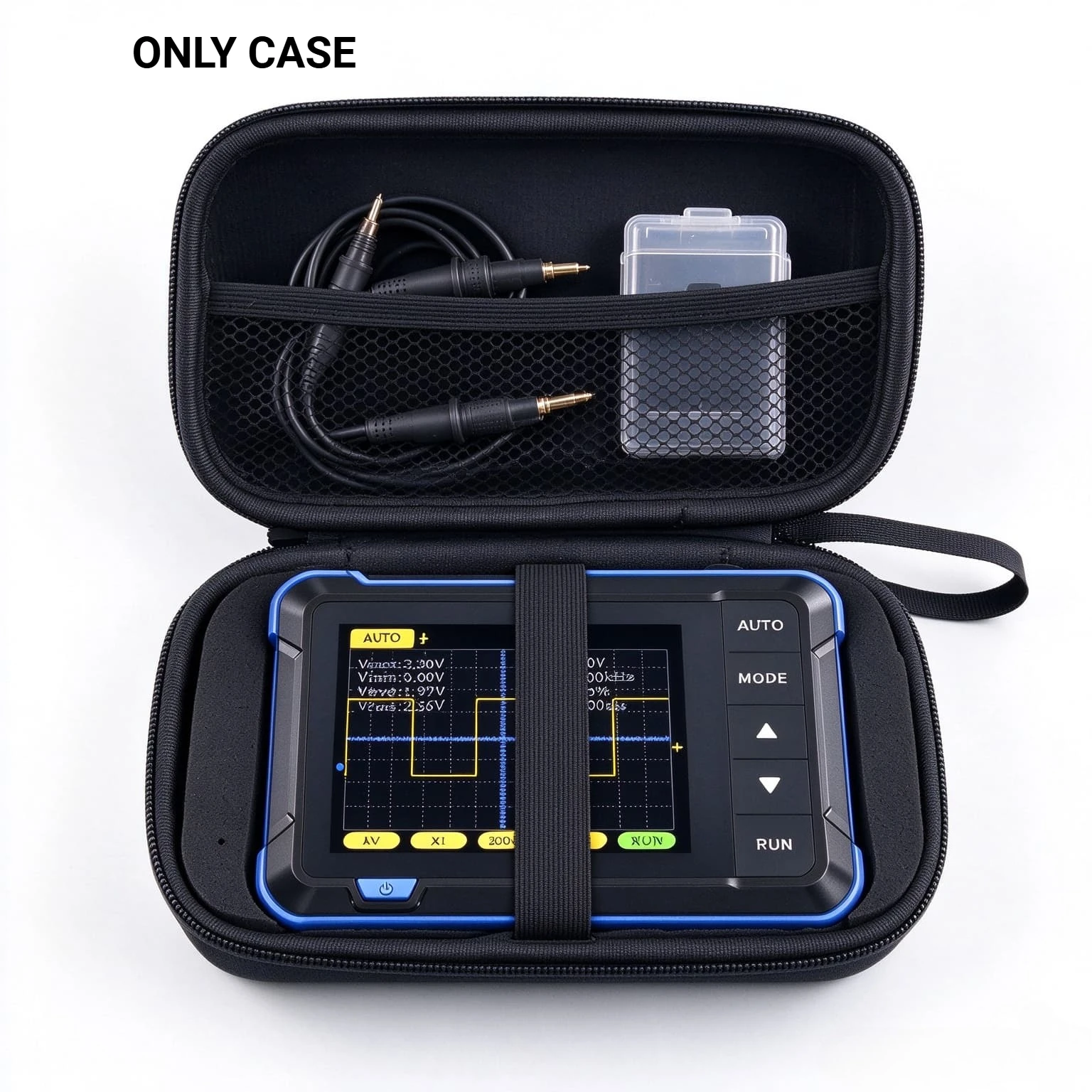 EVA Hard Carrying Case with DIY Custom Foam, Storage Bag for Tooltop Dso152, Tooltop Et2010a Oscilloscope Multimeter, Tool Pouch
