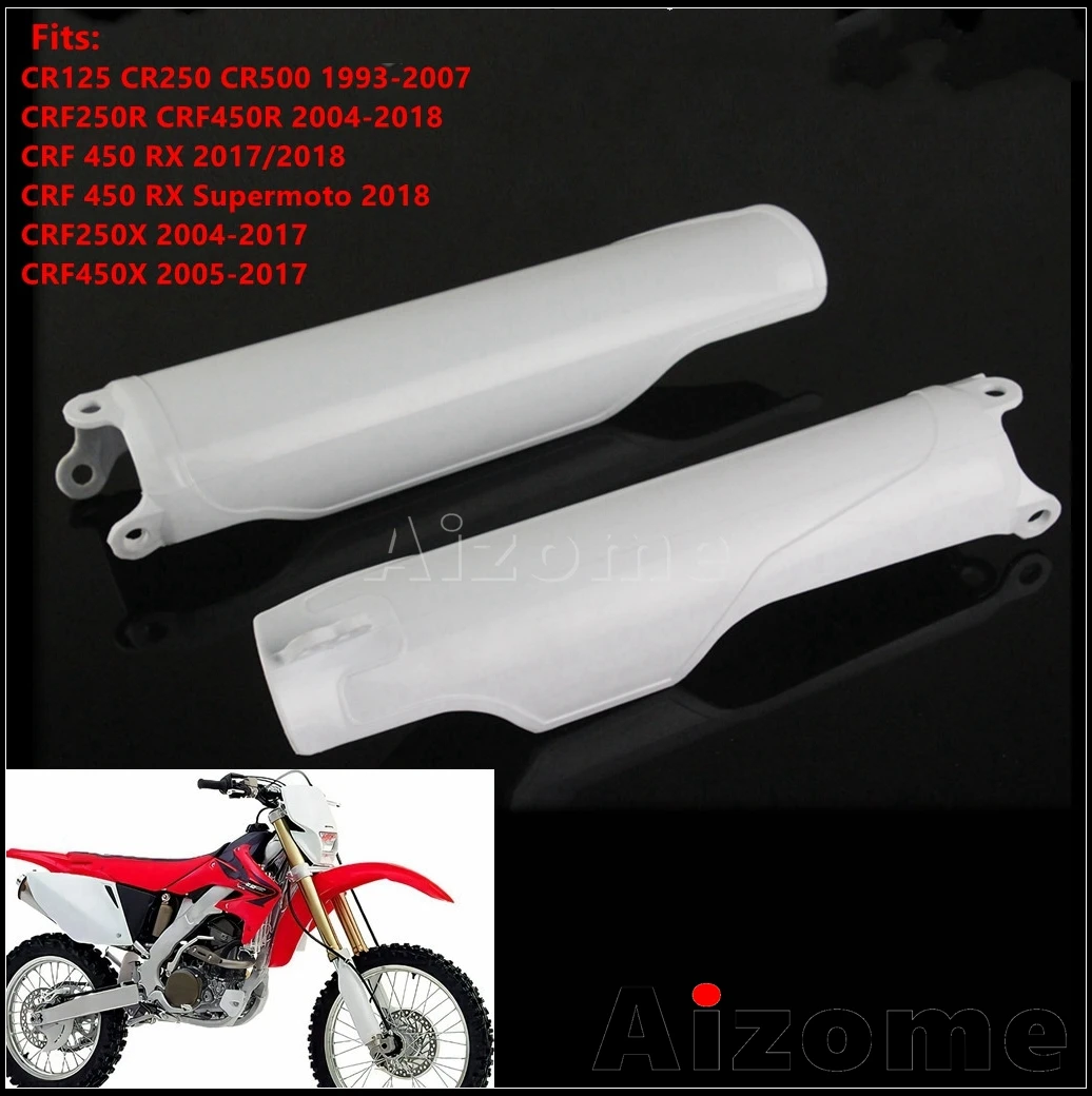 For Honda CRF450X CRF250X 2005-2017 Dirt Bike Shock Fork Protector Covers For Honda CRF250R CRF450R 2004-2018 Enduro Fork Guards