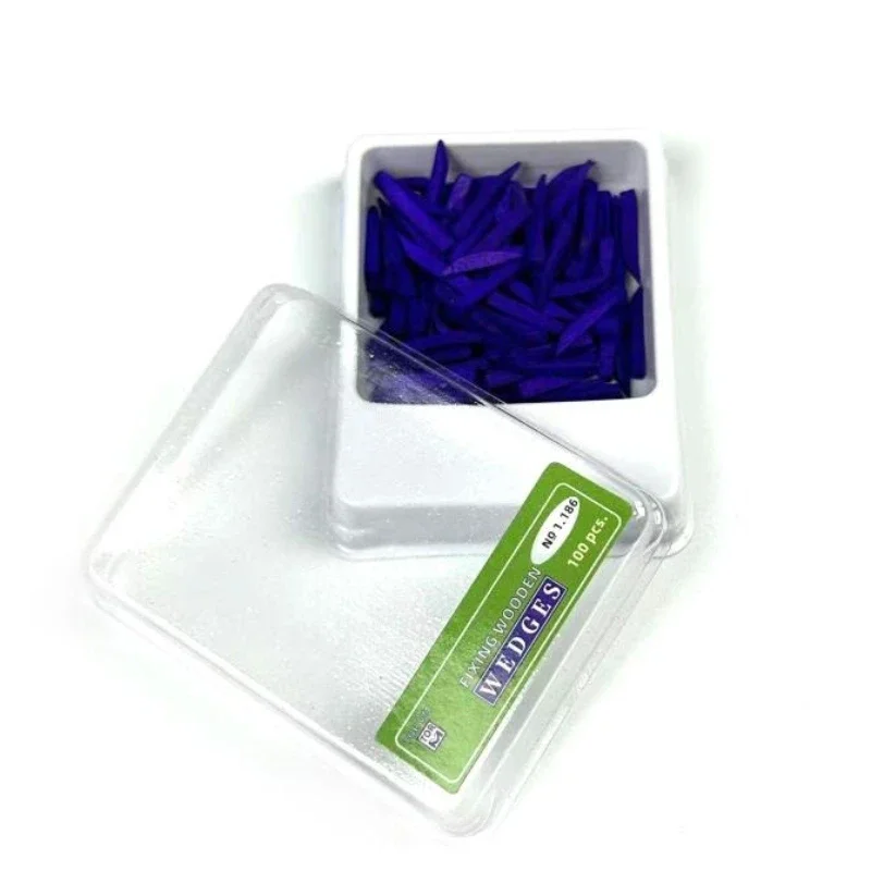 10×100Pcs/Box Dental Wooden Wedges Interdental Contoured Dental Wedges Nonexpansion with Water Maple Wooden Wedges Dentistry