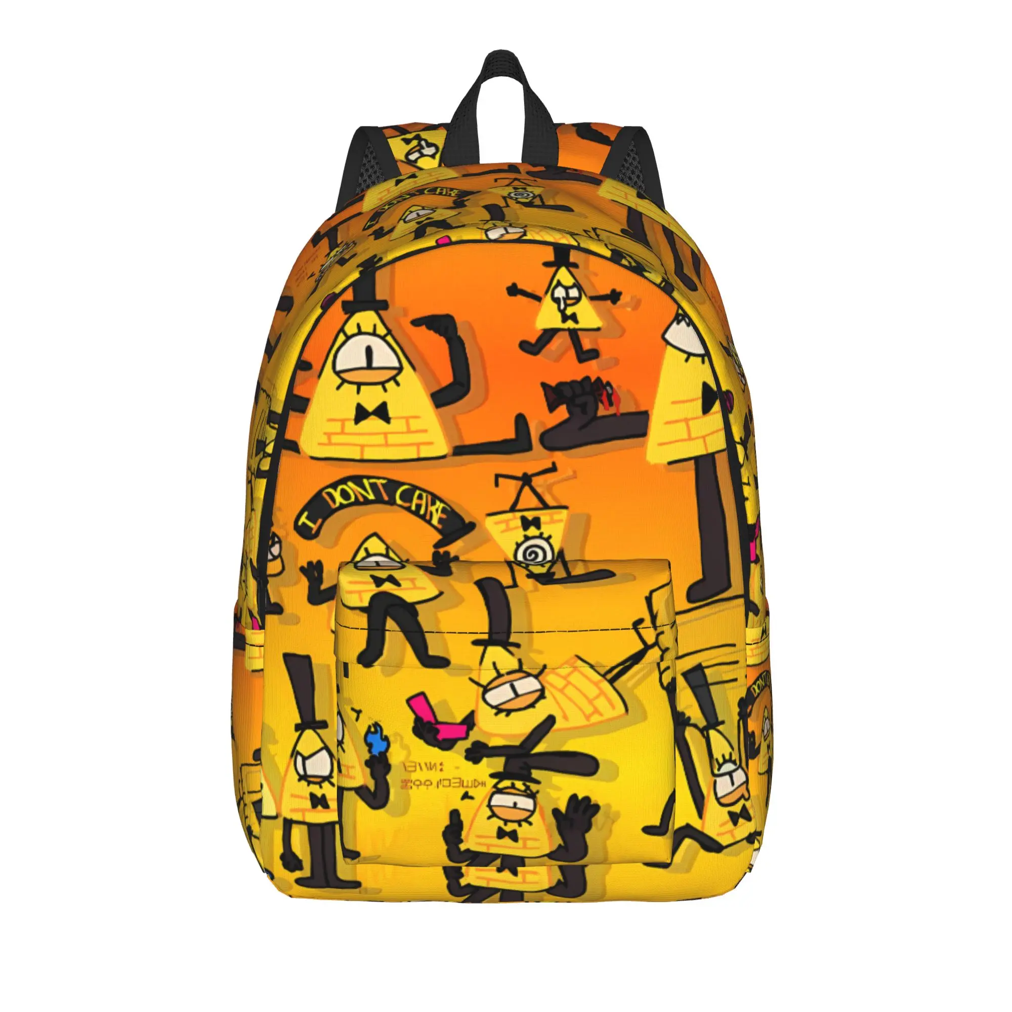 Bill Cipher Backpack Gravitys Anime Falls Travel Backpacks Female Style School Bags Custom Print Rucksack