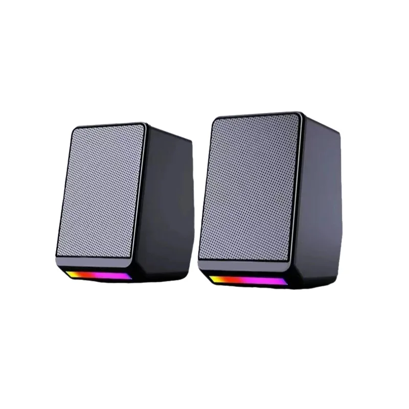 TS38 Mini-Multimedia-Computer, Bluetooth-Lautsprecher, kabelgebundener Gaming-Lautsprecher mit Subwoofer für Desktop-Notebook-TV, universell kompatibel