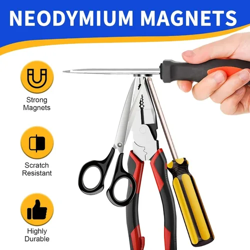 Imagen 2 del producto Imán de neodimio redondo súper fuerte de 6x5mm, imanes potentes N35, disco magnético permanente NdfeB para refrigerador, imanes magnéticos DIY