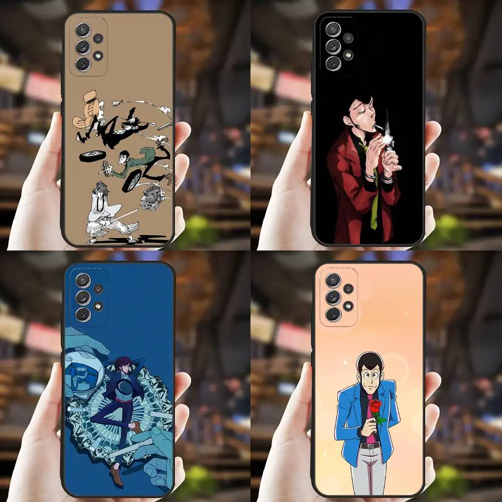 

Anime L-Lupin The T-Third Phone Case For Samsung S25,S24,S21,S22,S23,S30,Ultra,S20,Plus,Fe,Lite,Note,10,9,5G Black Cover