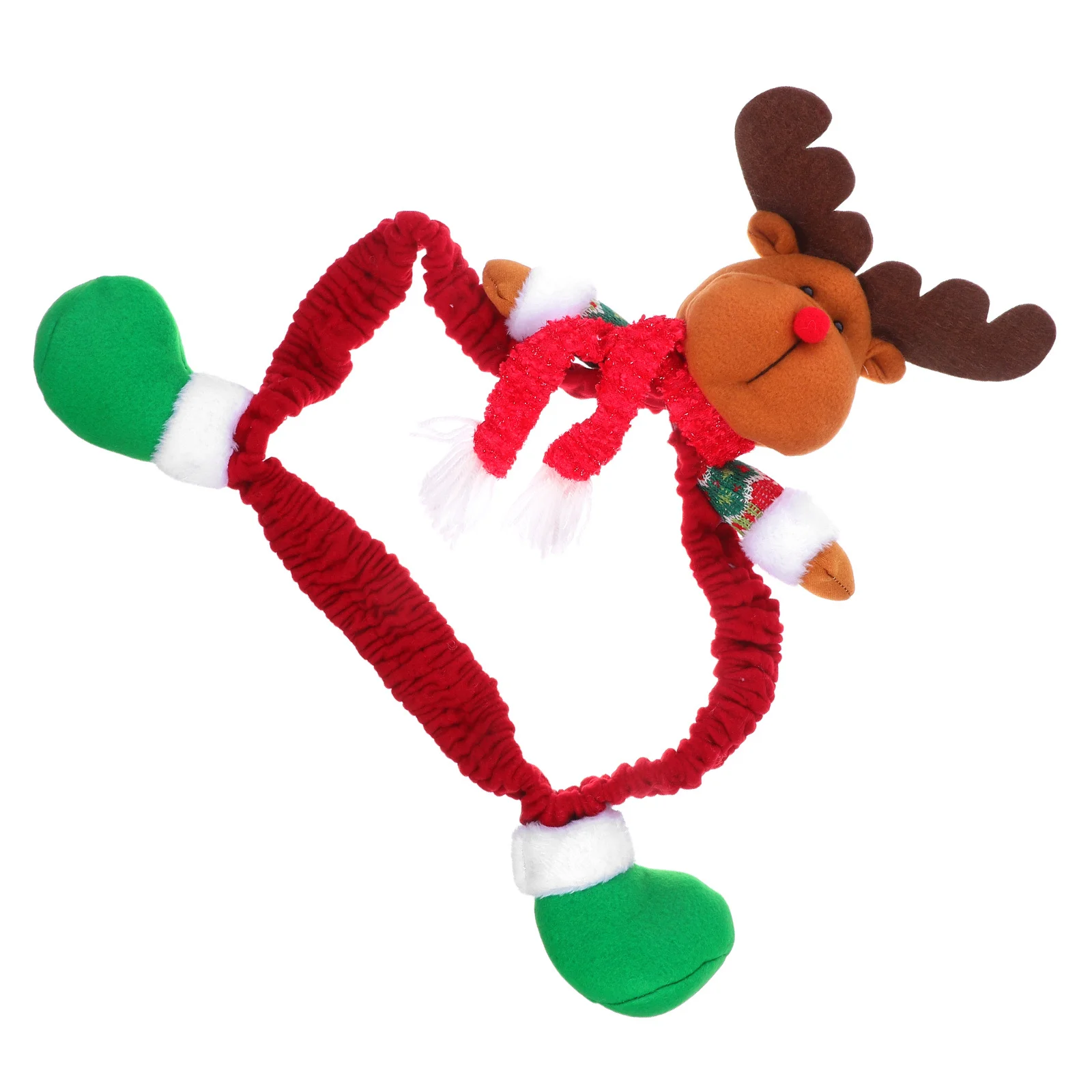 

Computer Screen Cover Elk Christmas Decor Cloth Sleeve Fit 25-35inch Monitors Festival Ornament Protector