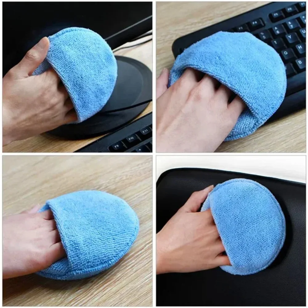 KKJOY Round soft foam sponge pads for auto wax sealant application suit for car care use