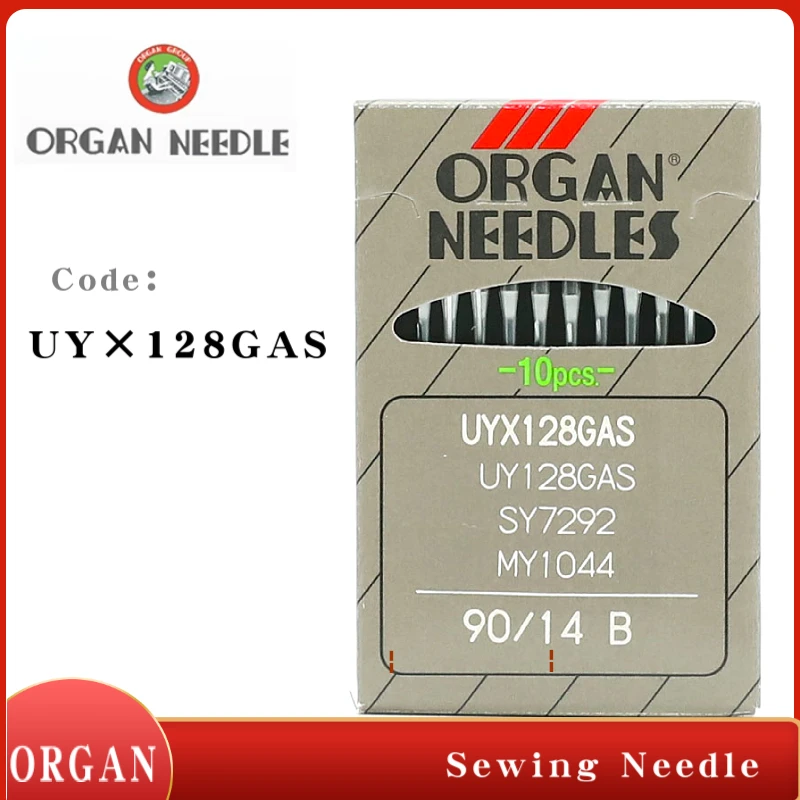 

10 PCS UY128GAS ORGAN Needles For Industrial Coverstitch (Flatlock) Sewing Machine Japan Sewing Accessories SY7272 MY1044 90/14