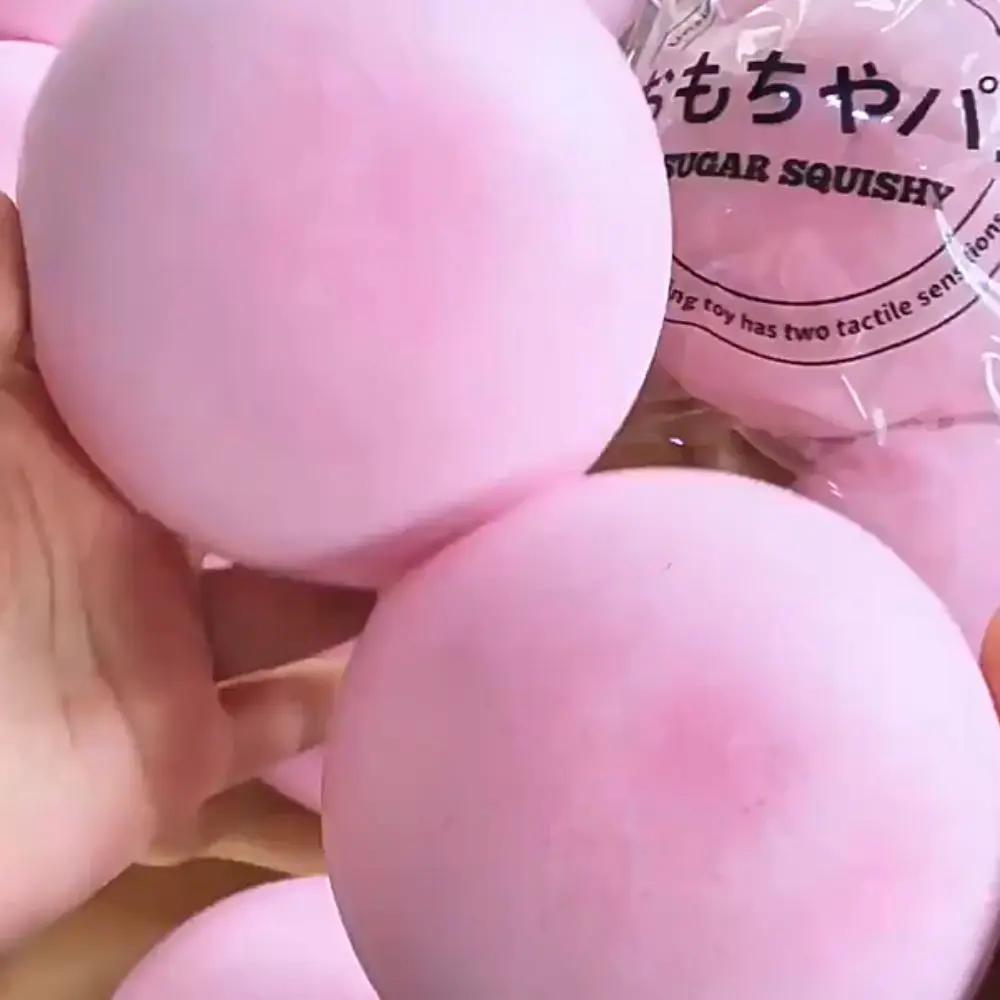 Student Simulated Buns Squishy Slow Rising Pinch Bread Squishy Pink Suction Finger Sensory Children Gift