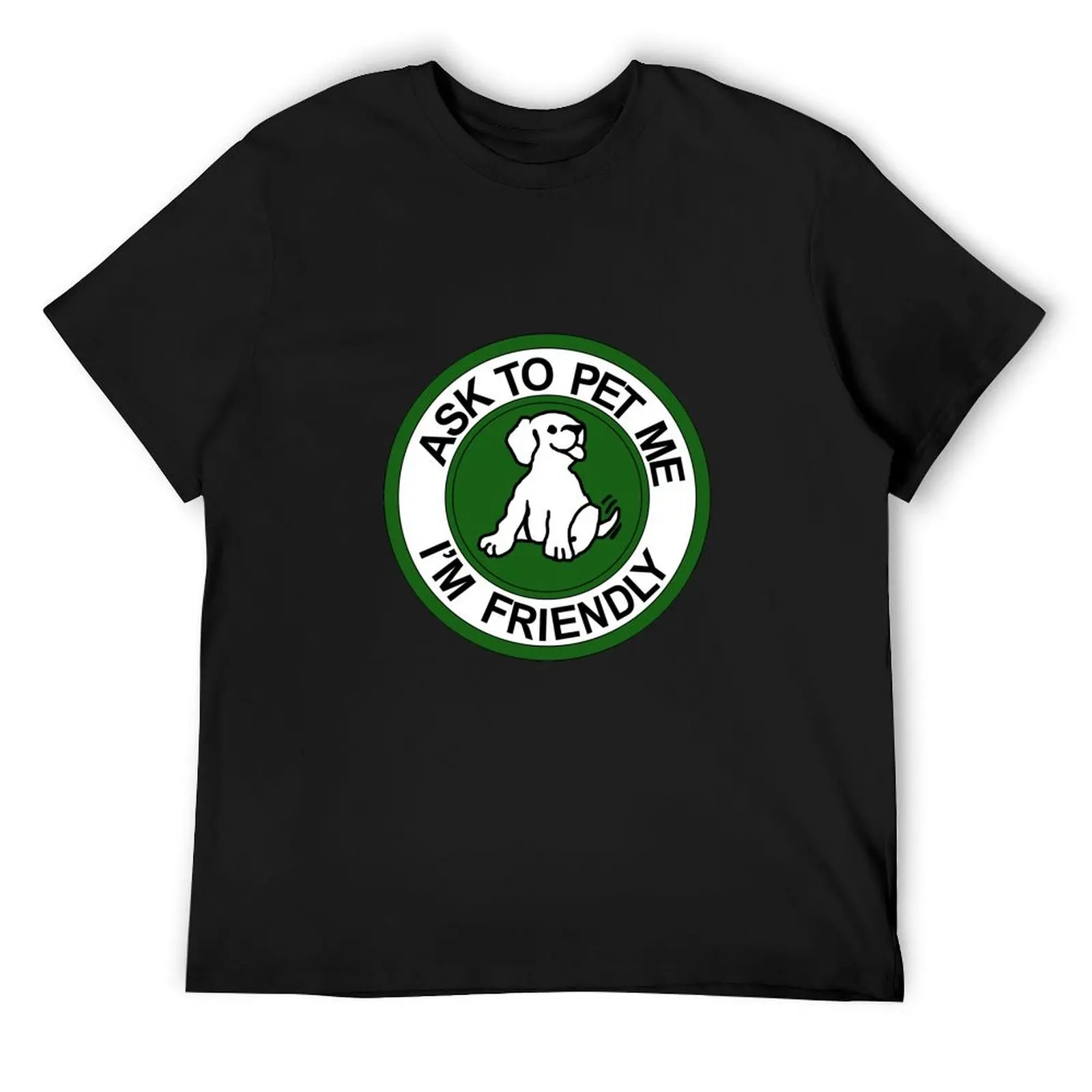 

Ask to pet me T-Shirt plus sizes Aesthetic clothing shirts graphic tees vintage t shirt men