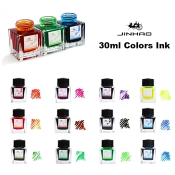 Jinhao Vulpen Chinese inkt 30 ml Kleur Glas Gebotteld Inkt Schrijven Tekening inktcartridge Kantoor Schoolbenodigdheden Briefpapier
