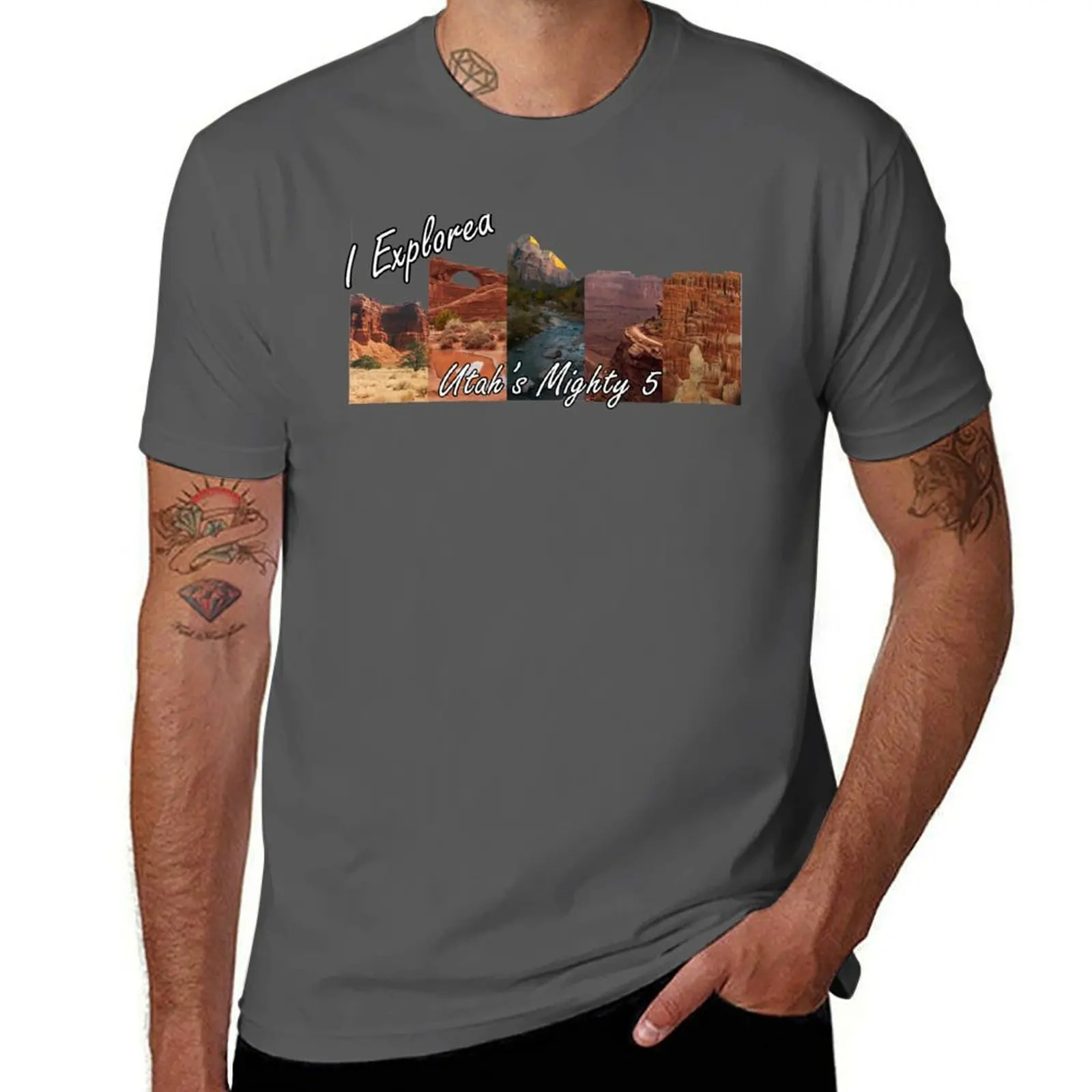 

Utah National Parks: Bryce, Zion, Canyonlands, Arches, Capitol Reef T-Shirt sweat luxury t-shirt topping designer t shirt men