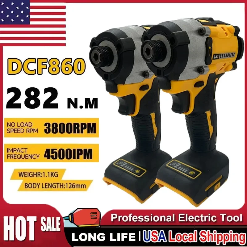 

Аккумуляторная компактная дрель-шуруповерт DeWalt DCF860 20В, бесщеточная, электрическая, перезаряжаемая, улучшенная версия