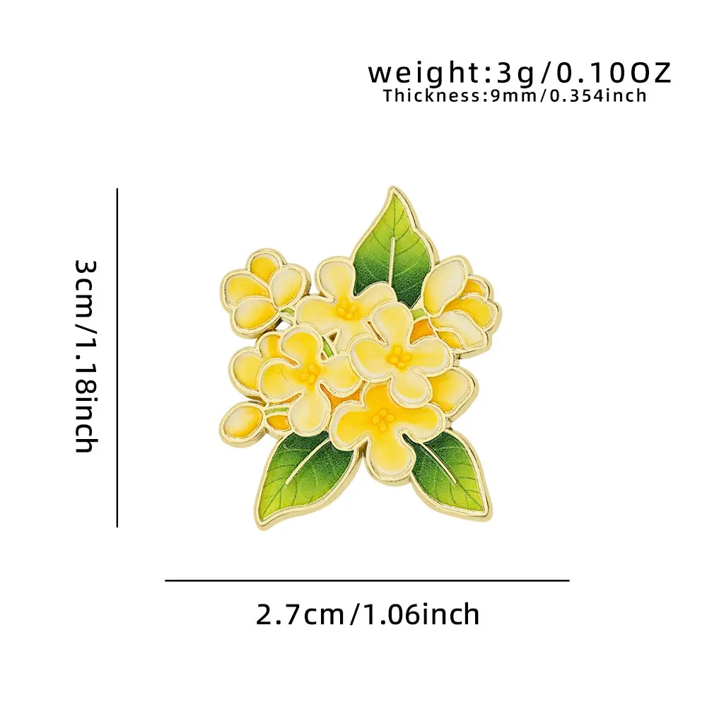 Elegante botanische Emaille-Blumenanstecker, sortierte Pflanzen-Reversbroschen, Natur-Abzeichen für Kleidung, Damen-Modeaccessoires