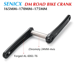 SENICX-PR2 Road Bike Crank, Folding Bike, 2x10, 11, 12 Speed, 165mm, 170mm, 175mm 7 Main sales crank 2 speeds - №4