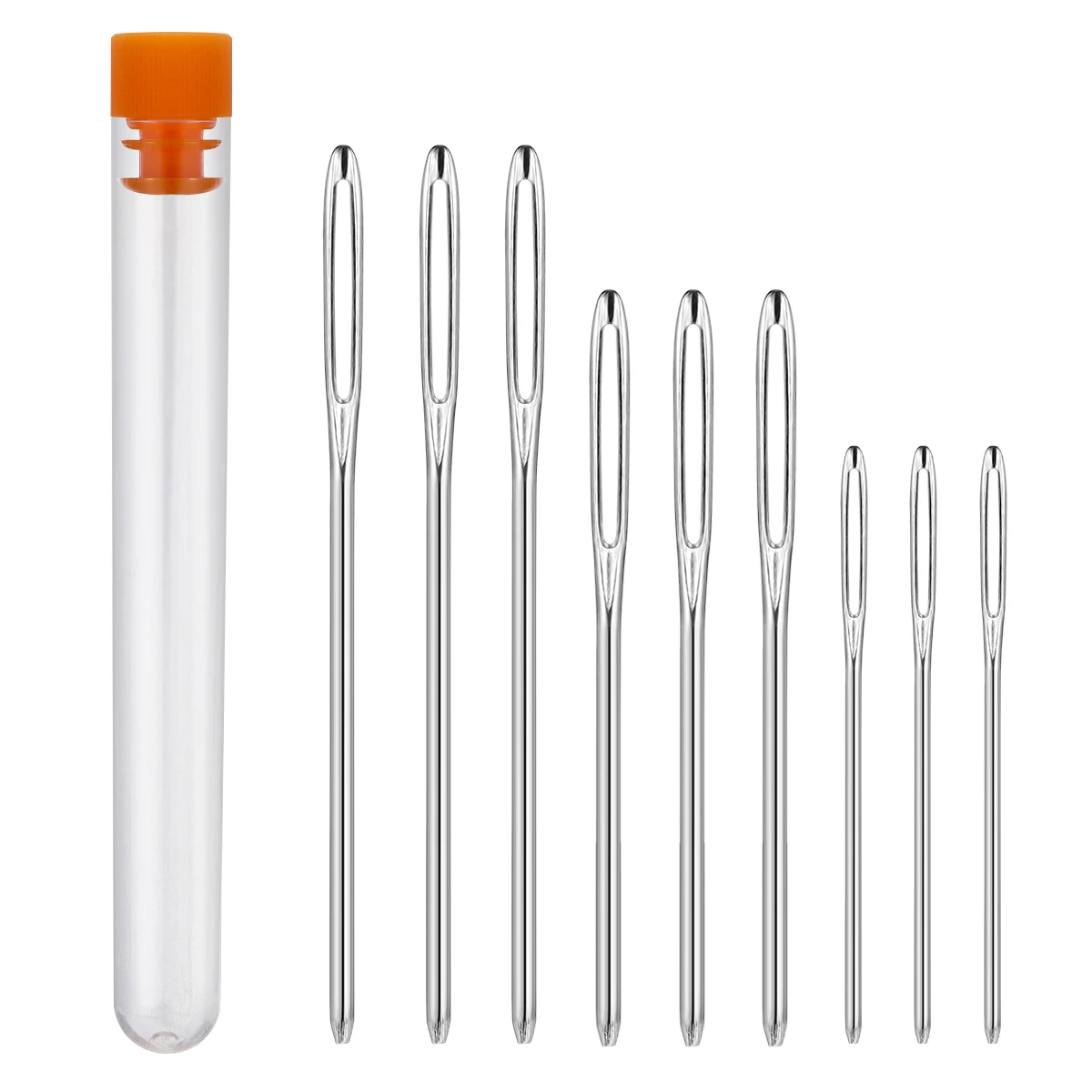 

9pcs Hand Sewing Needles Embroidery Large Eye Blunt Hole 5 3cm 6cm 7cm Each Durable Anti Rust Corrosion
