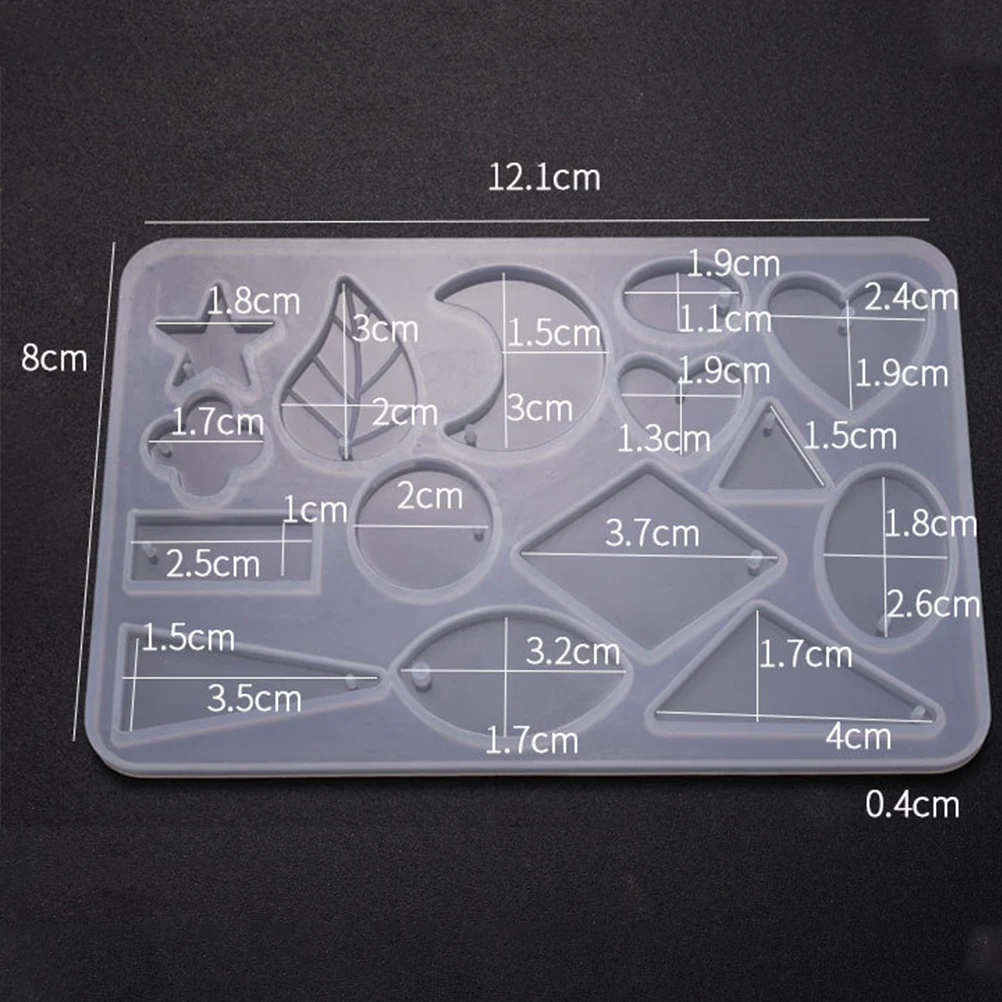 

3 PCS Earring Mold Making Key Charms for Jewelry Silicone Molds Pendant Three-dimensional