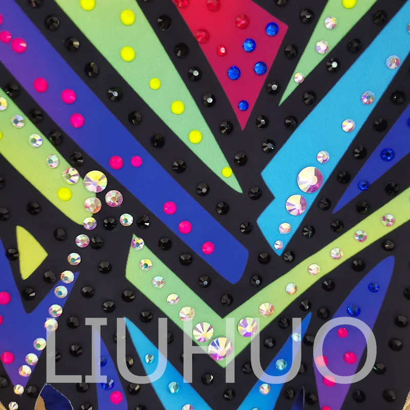 LIUHUO Rhythmic Gymnastics Leotard Competitive Cheerleading Performance For Children