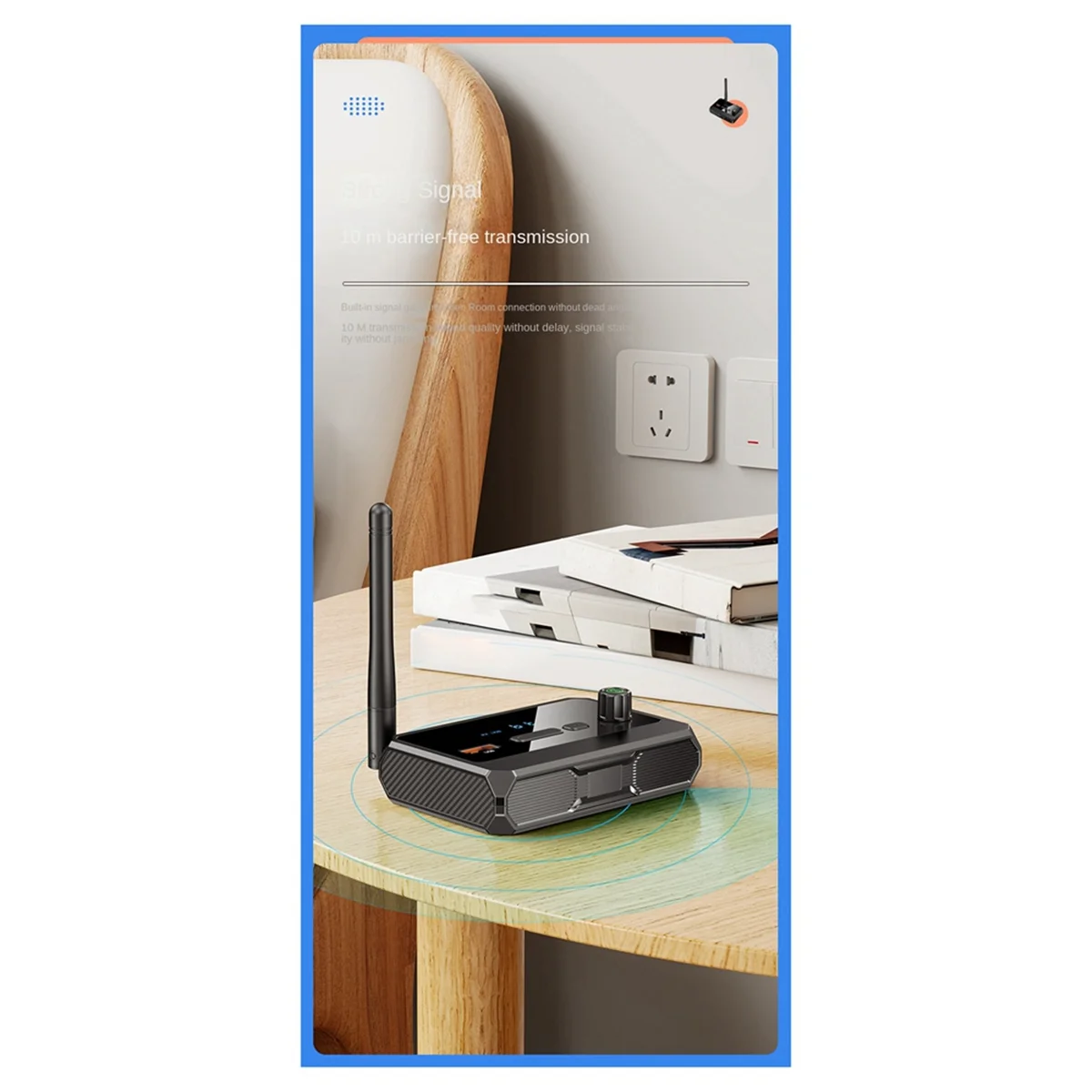 Bluetooth 5.3 Цифровой дисплей Bluetooth-приемник Волоконно-оптический коаксиальный адаптер поддерживает U-диск MP3-плеер HGC