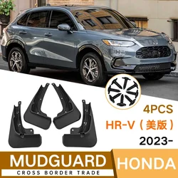 4 PCS Car Mudflaps for Honda ZR V 2022 2023 2024 ZRV HR V HRV Car Fender Mud Guard Flaps Splash Flap Mudguards Auto Accessories