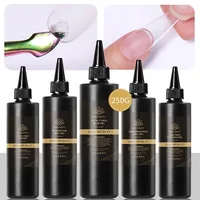 BORN PRETTY-pegamento para uñas súper fuerte, 250g, para puntas de uñas postizas, paquete rellenado, Base de Gel, capa superior mate