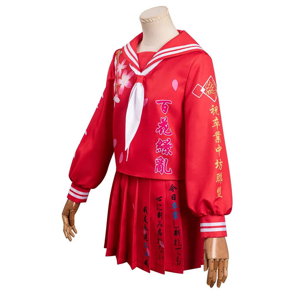 Bosozoku Cosplay Kostüm Kleid Japanische Schuluniform Röcke Outfits Halloween Karneval Anzug für Frauen Mädchen