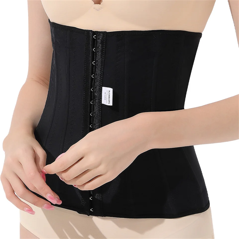 Original kolumbianisches Bauch- und Taillenformer für Frauen zur Gewichtsreduzierung, 3-reihiger Schnallenkorsett-Taillentrainer – Detail 6