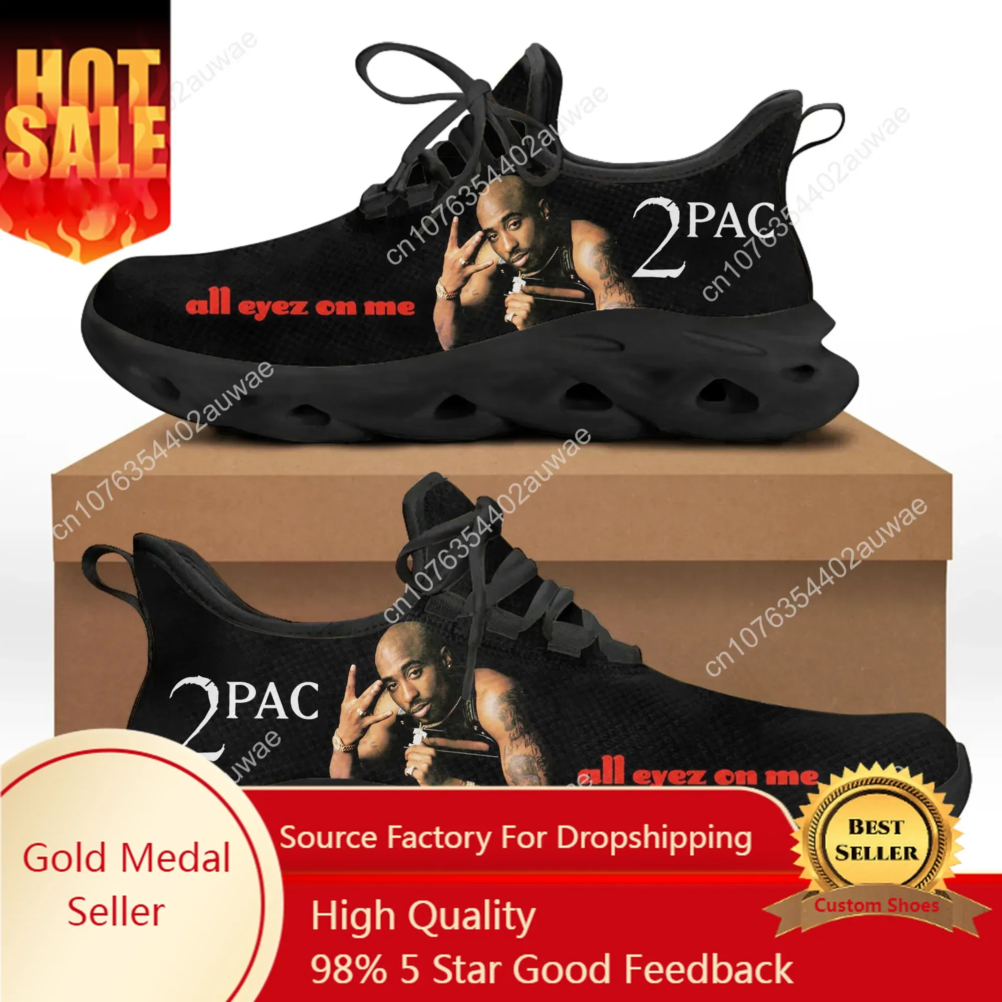 

2Pac Tupac Rap All Eyez on Me Sports Shoes Mens Womens Teenager Kids Children Sneakers Casual Custom High Quality Couple Shoes