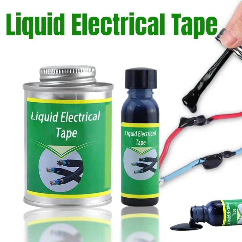 30ml/50ml/150ml Liquid Electrical Tape Waterproof Insulating Tape Rubber Liquid Insulation Wire Cable Coat Fix Line Sealant Glue