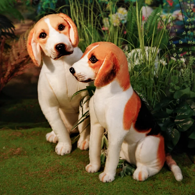 45/55/65cm New beagle Dog Plush Toys Simulation Realistic Puppy Soft Dolls Throw Pillow for Girls Boys Birthday Gifts Home Decor