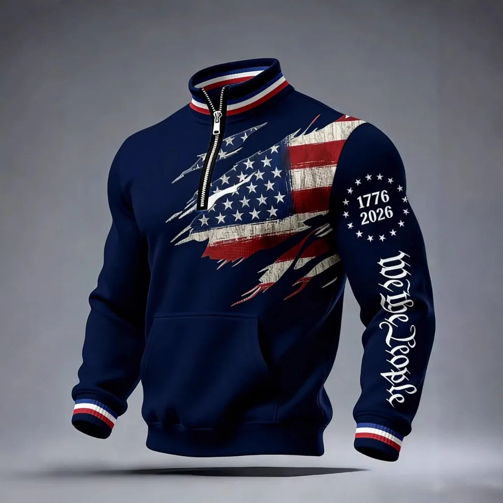 Pessoas japonesas meio zip moletom estilo americano pulôver moletom com capuz para homem moletom masculino camisa hombre