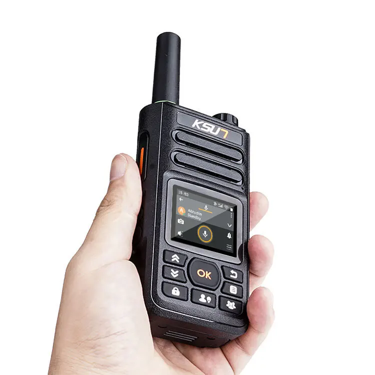

ZL18 POC Global Network Radio 100km 1000km 5000km Pair Long Range PTT Sim Card 4G LTE Walkie Talkie Compatible with Zello APP