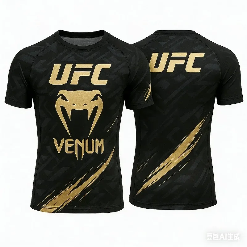 2026 New Hot Selling Boxing Match T-shirt Summer Casual Breathable Sports Oversized Quick Drying Short Sleeve image 5