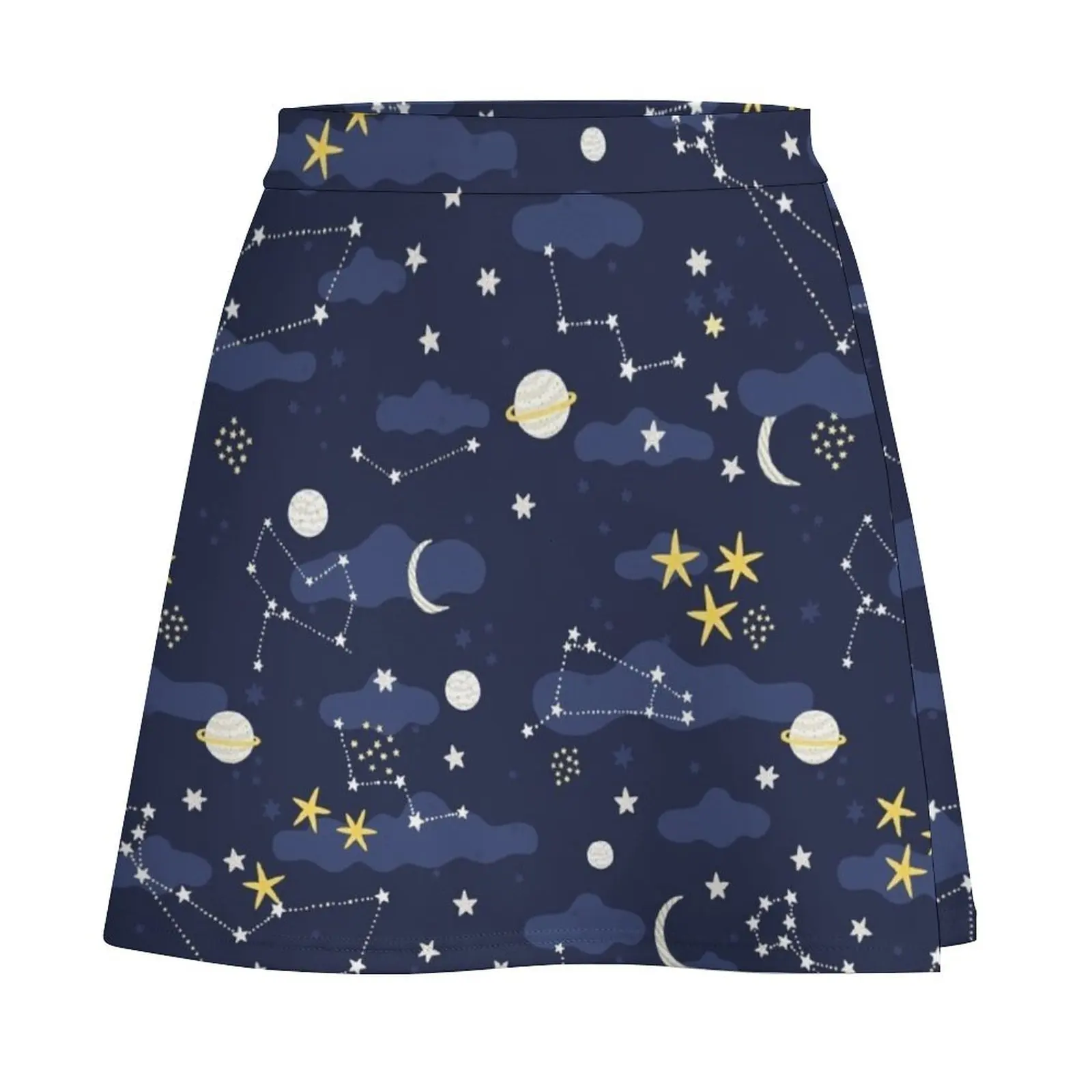 OUTER SPACE!!! Mini Skirt clothes for woman Short women′s skirts novelty in clothes fairy core